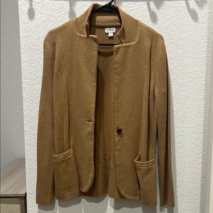 J Crew Women’s Tan Sweater Blazer | Size S 🧸🤎